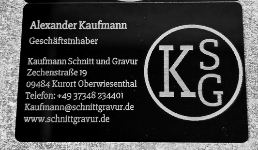 Visitenkarten aus Metall(Aluminium)